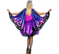Costume da farfalla blu con ali per donna