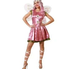 Costume da fata rosa brillante per donna