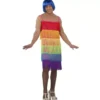 Costume da Flapper con frange Gay Pride per Uomo