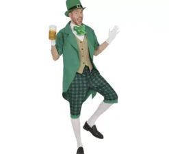Costume da folletto di San Patrizio per uomo