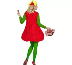 Costume da fragola con cappello per adulto