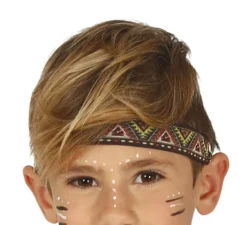Costume da frange indiano marrone per bambino