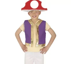 Costume da fungo o da fungo del videogioco per bambini