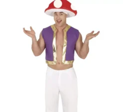 Costume da fungo o fungo del videogioco per uomo