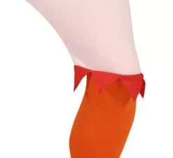 Costume da gallina bianca con cappuccio per uomo