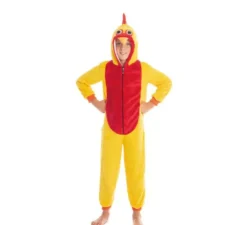 Costume da gallo giallo e rosso per bambino