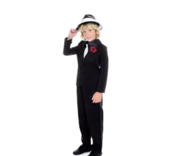 Costume da gangster boss mafioso per bambino