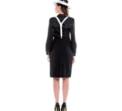 Costume da gangster boss mafioso per donna