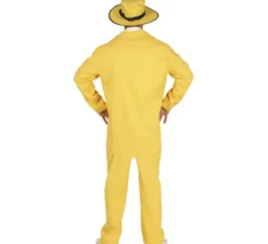 Costume da gangster giallo per un uomo