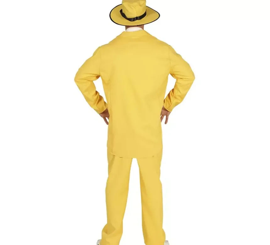 Costume da gangster giallo per un uomo