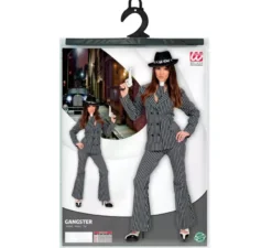 Costume da gangster in abito elegante per donna