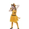 Costume da gattina arancione per bambina