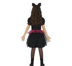 Costume da gattina nera per bambina