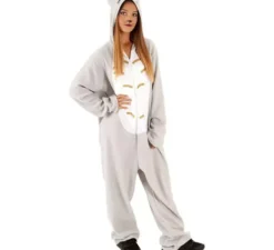 Costume da gattino grigio per adulti