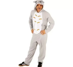 Costume da gattino grigio per adulti