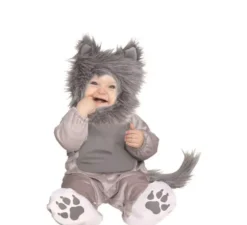 Costume da gattino grigio per bambini
