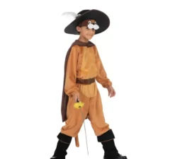Costume da Gatto con gli stivali con maschera per bambino