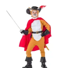 Costume da gatto con gli stivali per bambino