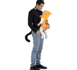 Costume da Gatto e Zucca con copri zaino per adulto e bambino