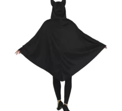Costume da gatto in poncho nero per donna