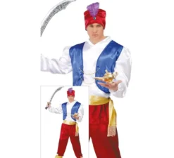 Costume da genio granato per un uomo