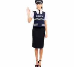 Costume da gilet della polizia per donna
