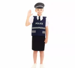 Costume da gilet della polizia per ragazza