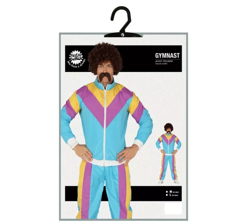 Costume da ginnasta anni '80 da uomo