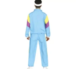 Costume da ginnasta blu da tuta per adolescenti