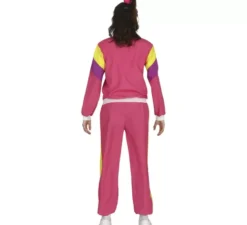 Costume da ginnasta rosa da tuta per adolescenti