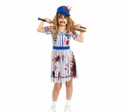 Costume da giocatore di baseball zombie per ragazze