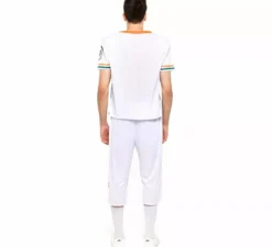 Costume da giocatore di rugby verde e bianco da uomo
