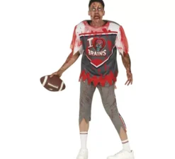 Costume da giocatore di rugby zombie per uomo