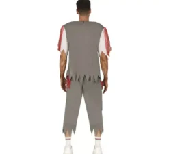 Costume da giocatore di rugby zombie per uomo