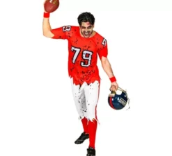 Costume da giocatore di rugby zombie per uomo
