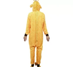 Costume da giraffa Kugurumi con cappuccio e orecchie per adulto