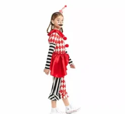 Costume da Giullare Macabro per bambine
