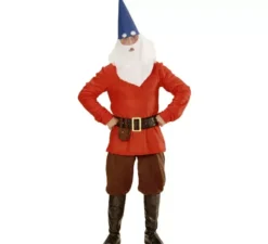 Costume da Gnomo Rosso da uomo con cintura