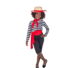 Costume da Gondoliera con cappello per bambina