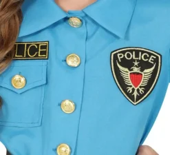 Costume da gonna blu della polizia per bambina