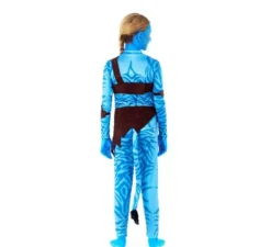 Costume da guerriera tribale blu per bambina