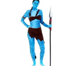 Costume da guerriera tribale blu per donna