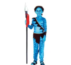 Costume da guerriero tribale blu per bambino