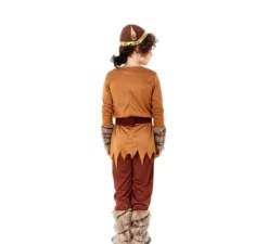 Costume da guerriero vichingo marrone per bambino