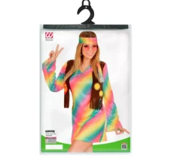 Costume da hippie arcobaleno per donna