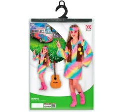 Costume da hippie arcobaleno per ragazze e adolescenti