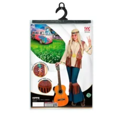 Costume da hippie beige per donna