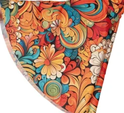 Costume da hippie floreale anni '70 per donna