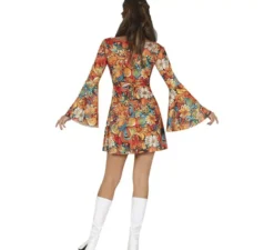 Costume da hippie floreale anni '70 per donna
