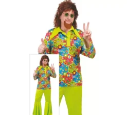 Costume da hippie flower power per un uomo